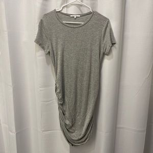 Ruched T-shirt dress